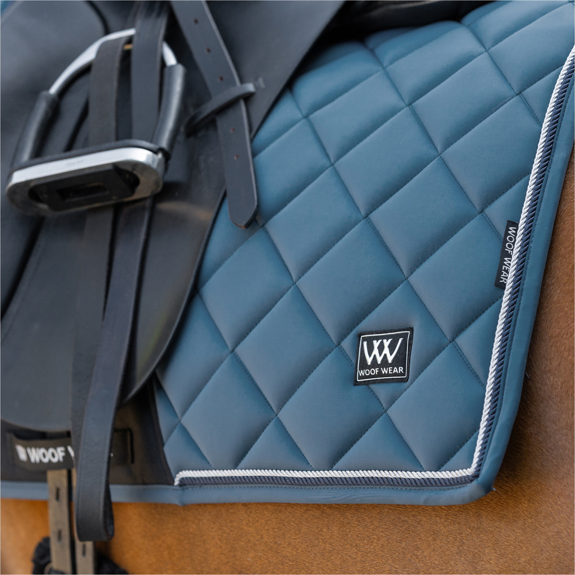 2025 Woof Wear Vision Aura Dressage Saddle Pad WS0041-PTRL - Petrol Blue